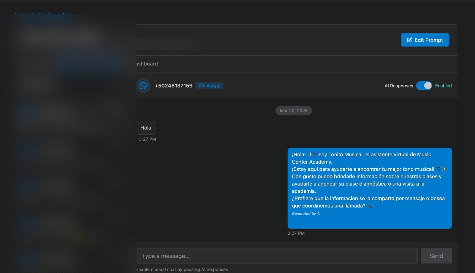 WhatsApp Conversations — Live Chat Management